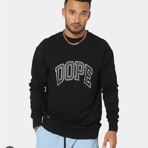 COPY - Dope Arch Logo Crewneck Sweatshirt SZ L NWT